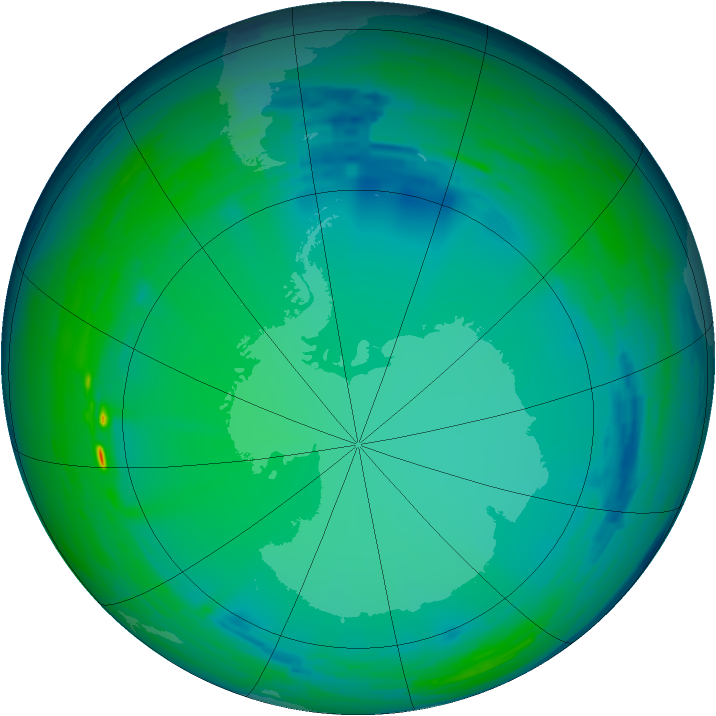 Ozone Map 1993-07-25